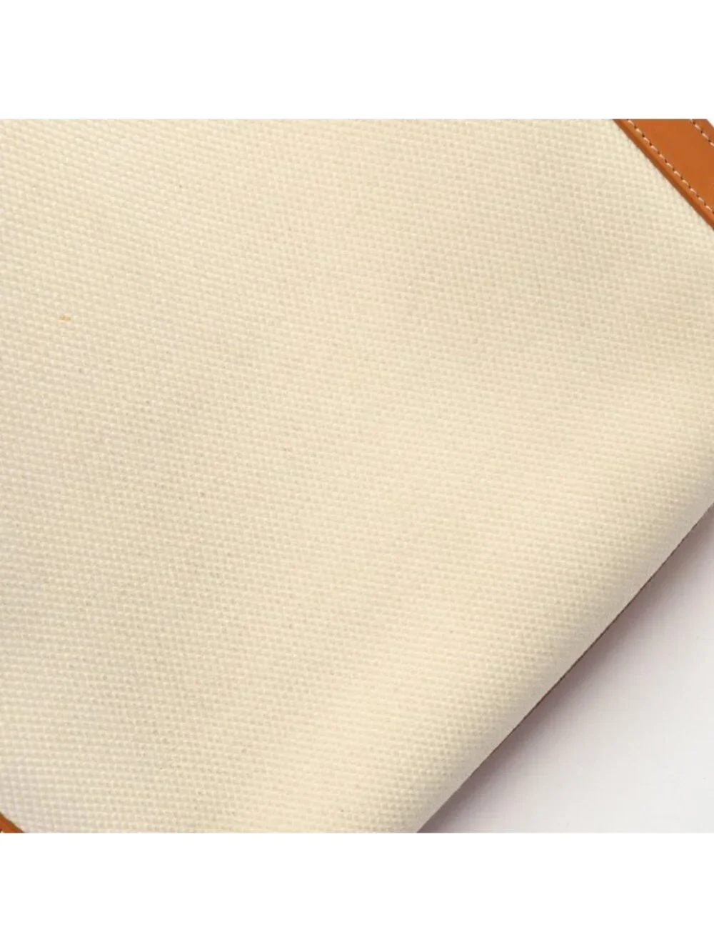 Celine Tote Small Vertical Cover 2-Way Natural Beige Canvas Leather